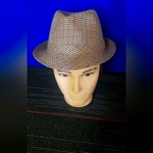 Plaid Fedora Hat very sharp mad men look